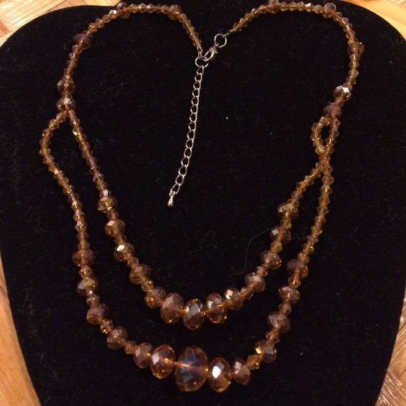 Crystal 2 tier necklace