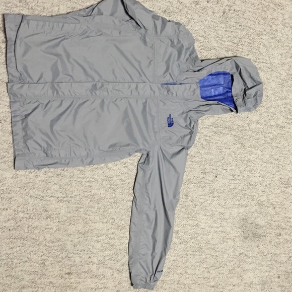 The North Face Grey Blue HyVent WOMENS S BOYS L