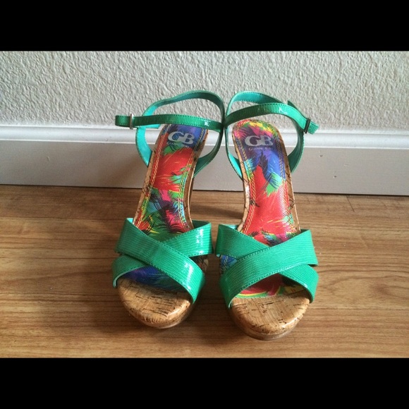 Tropical Teal Gianni Bini Heels
