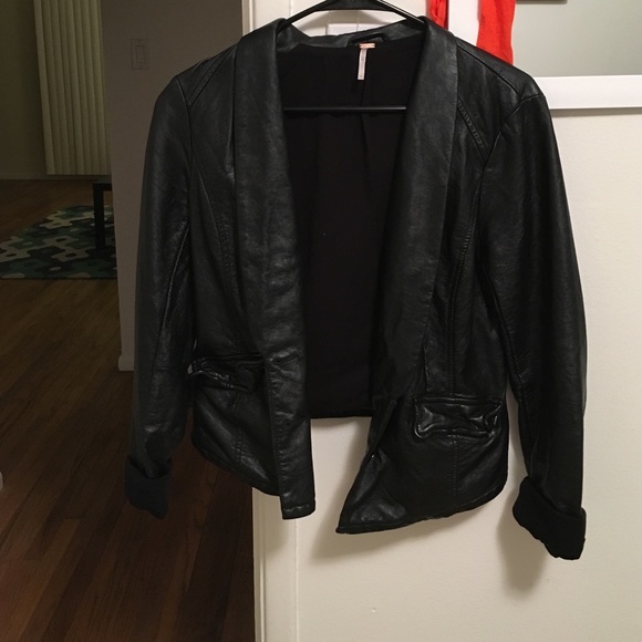 Free people leather jacket