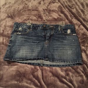 American eagle jean skirt