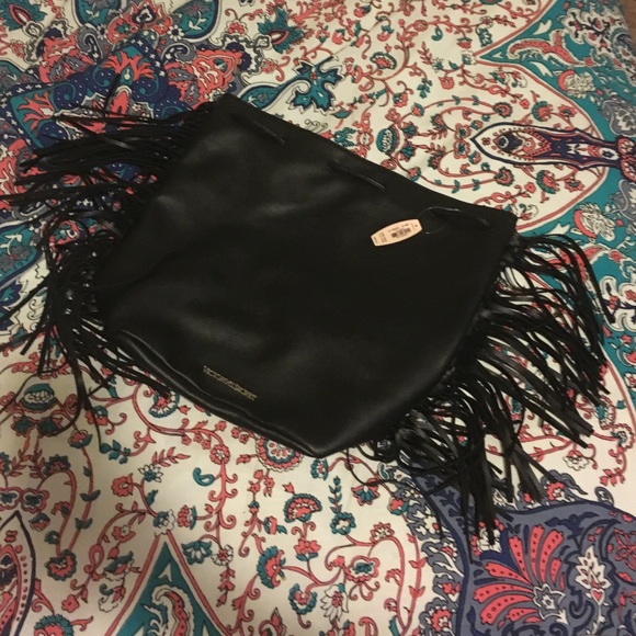 Victoria's Secret Leather Fringe Backpack