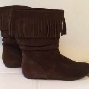Steve Madden brown suede booties