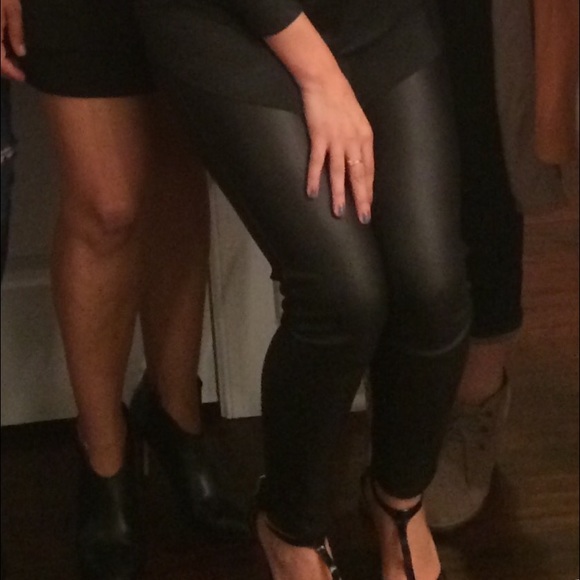 Pleather Black Pants