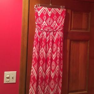 Aztec Print Maxi Dress