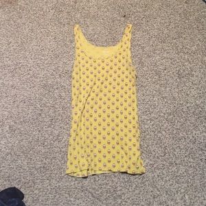 Mossimo scoop neck owl print tank top