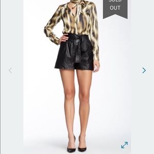 MUST GO! NWT Rachel Zoe GENUINE LEATHER shorts 8