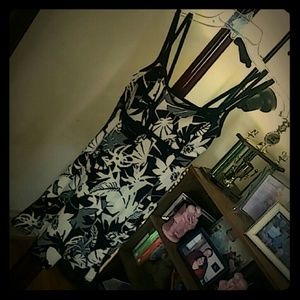 Floral Print One Piece Swimdress