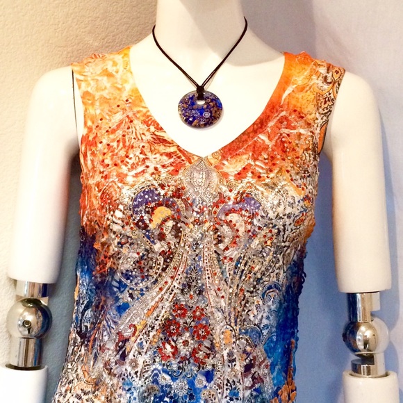 Idoia by Ercole Moretti Glass Jewelry Pendant. - Picture 2 of 4