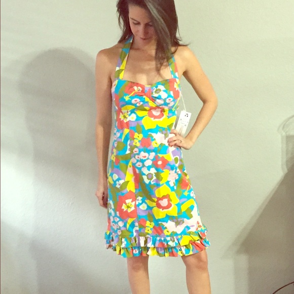 SALE Nanette Lepore Knotted Halter Dress