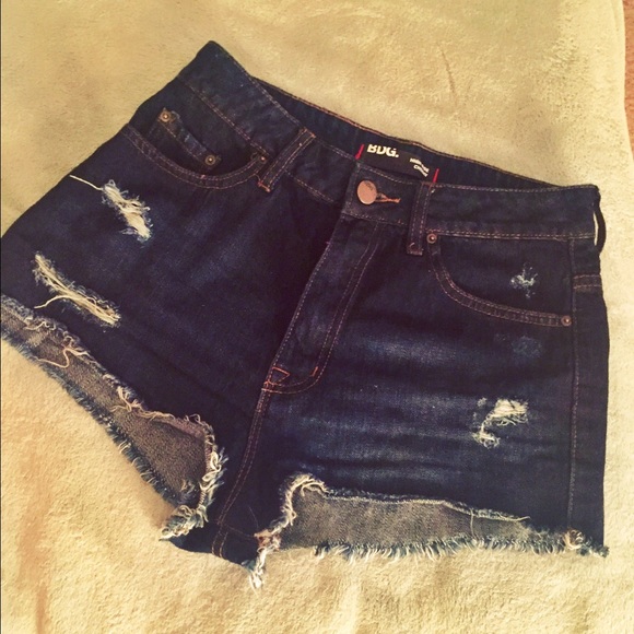 High rise cheeky jean shorts from urban outfitters