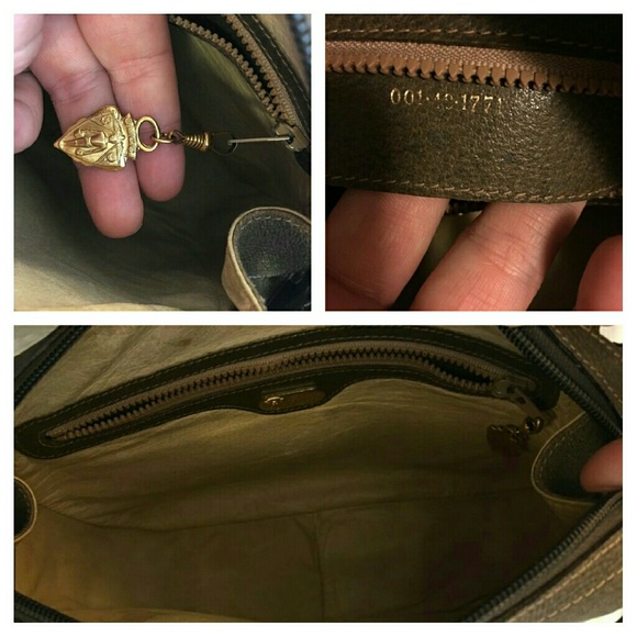 SOLD, SOLD -RARE VINTAGE GUCCI CHOCOLATE CROSS BODY in GREAT CONDITION! - Picture 2 of 3