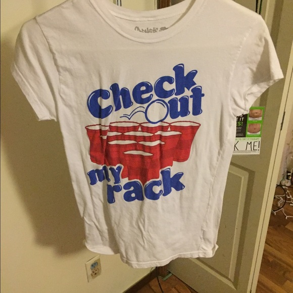 Spencer's beer pong shirt