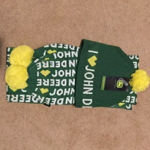 Brand New John Deere hat and scarf