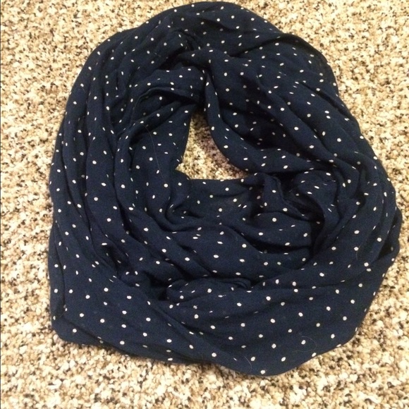 Polka dot infinity scarf