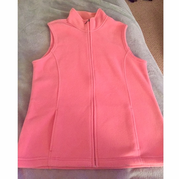Pink fleece LL Bean vest