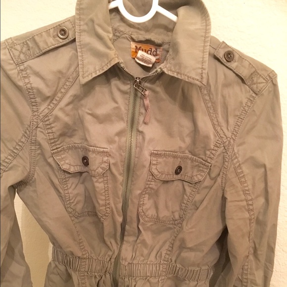 Green cargo coat