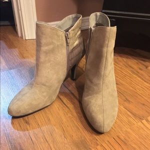 Snakeskin and Suede Ankle Booties