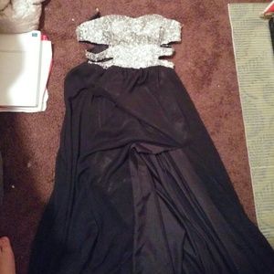 Strapless prom dress