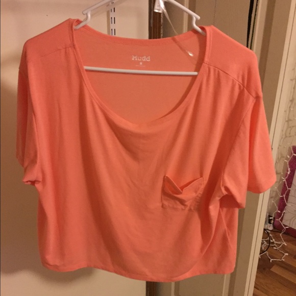 Mudd like new, coral crop top