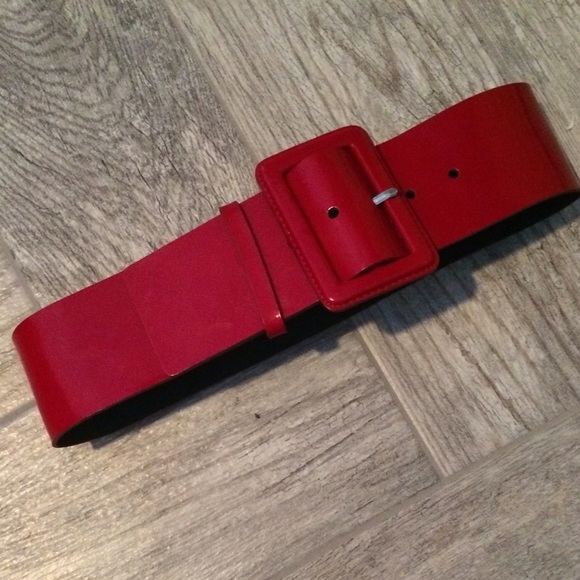 Small red wide belt