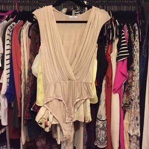 tan body suit