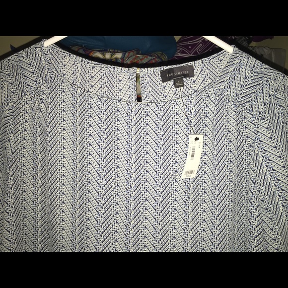 The Limited blue blouse
