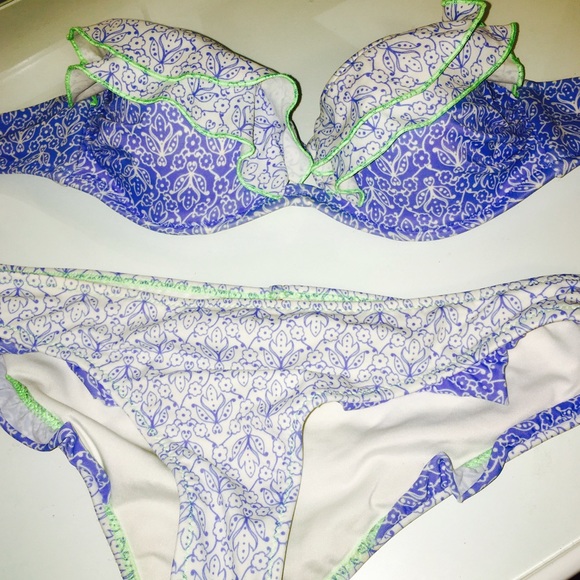 Paisley strapless Victoria Secret bathing suit