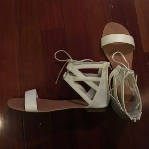 New White Gladiator Sandals