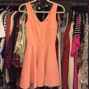 Peach lulu's skater skirt dress