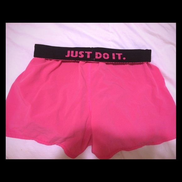 Nike Pants - Neon pink Nike shorts- small