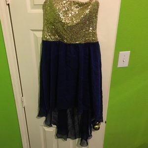 Sequin High Low Dress