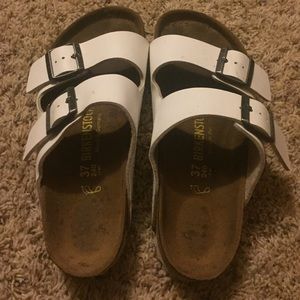 Birkenstock white sandals