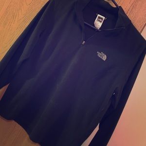 The Northface Black Pullover/Zip Fleece Medium