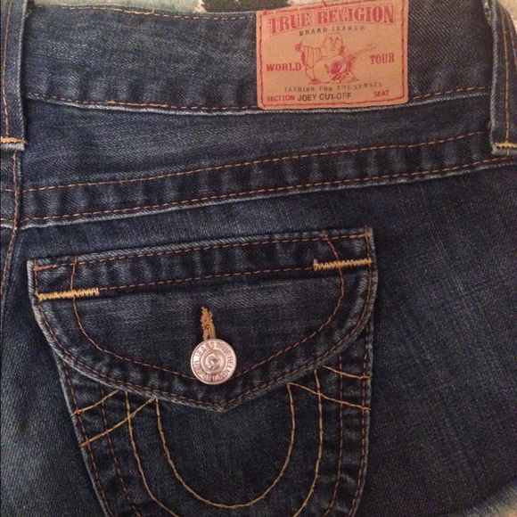 True Religion Joey cut off shorts