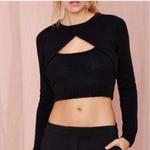 Nasty Gal Black Sweater