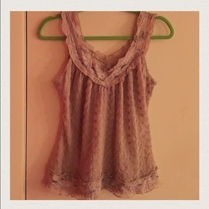 Sheer lacy babydoll tank top ! ♥️