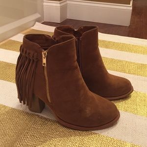 Betani Heeled Fringe Booties