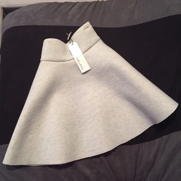 Gray Skater Skirt