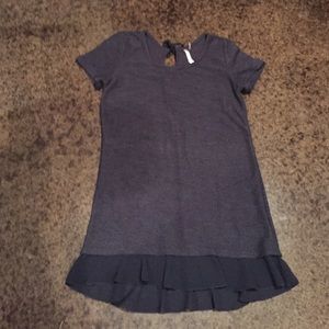 Tunic short sleeve navy shirt or short dress