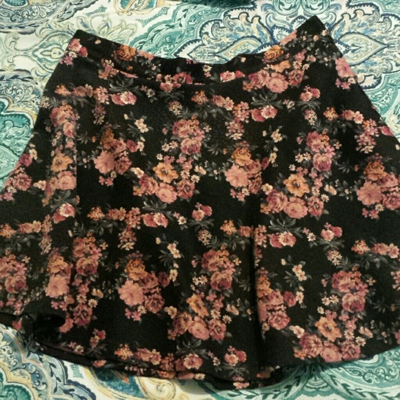 Floral skater skirt