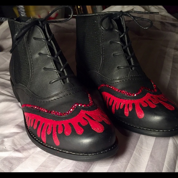 Hand painted boots
