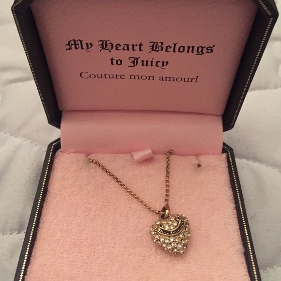 Juicy Couture Diamond Heart Necklace