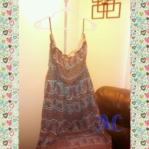 Sexy strapless flowy dress