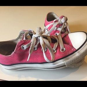 Hot pink converse all stars
