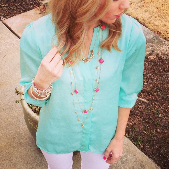 Mint blouse h&m