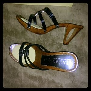 Beautiful wooden sandals.