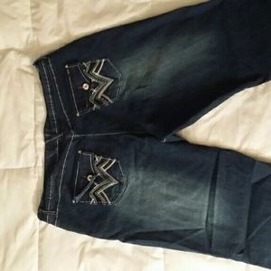 Women's denim capri by Angels
