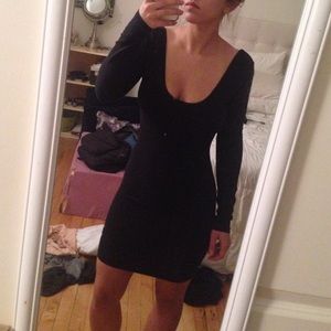 Black American apparel long sleeve dress