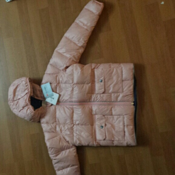 Beautiful dusty rose down feather jacket